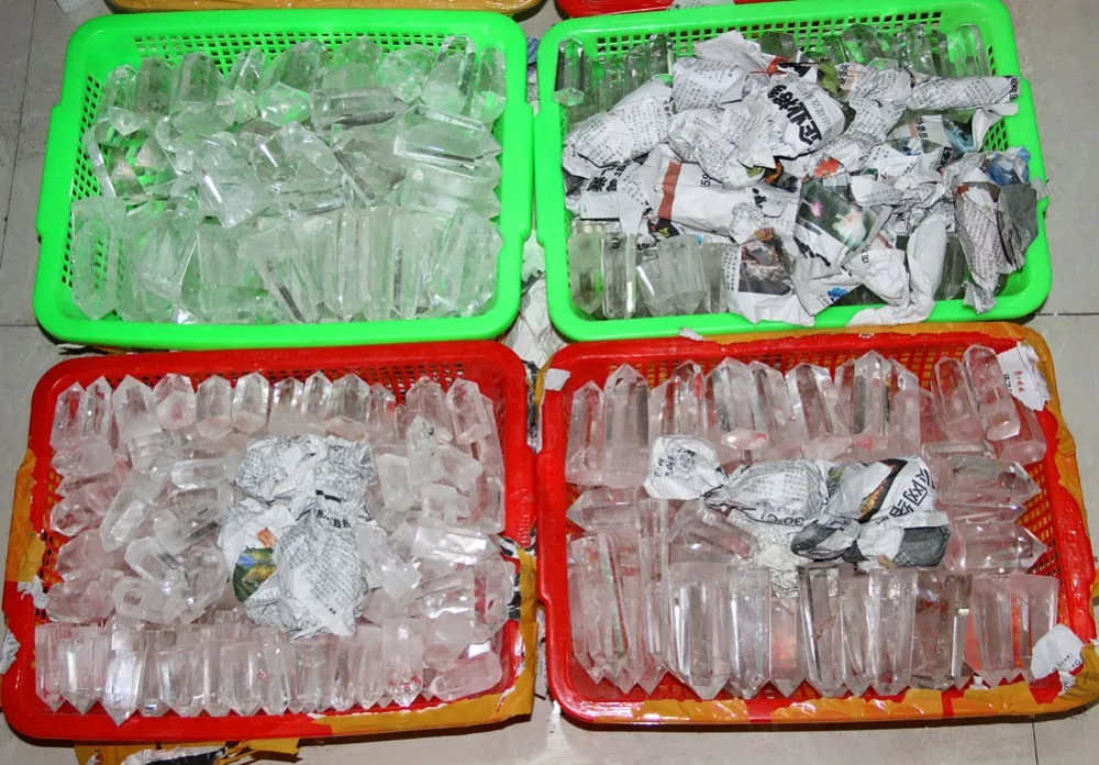 3 &quotНатуральный прозрачный кварцевый кристалл лечебные палочки Кристалл