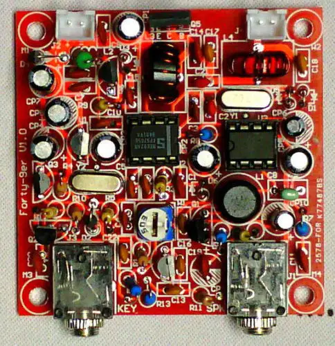 Forty 9er 3W DIY Kit QRP приемопередатчик непрерывного действия телеграф коротковолновый