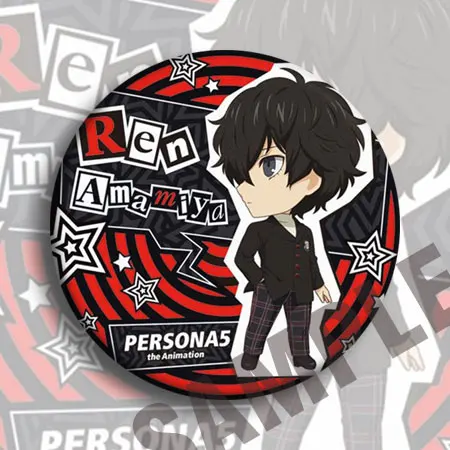 Бесплатная доставка Persona 5 Hero Joker Phantom вор Anne Takamaki Ryuji Sakamoto Morgana Akira Kurusu Okumura значок