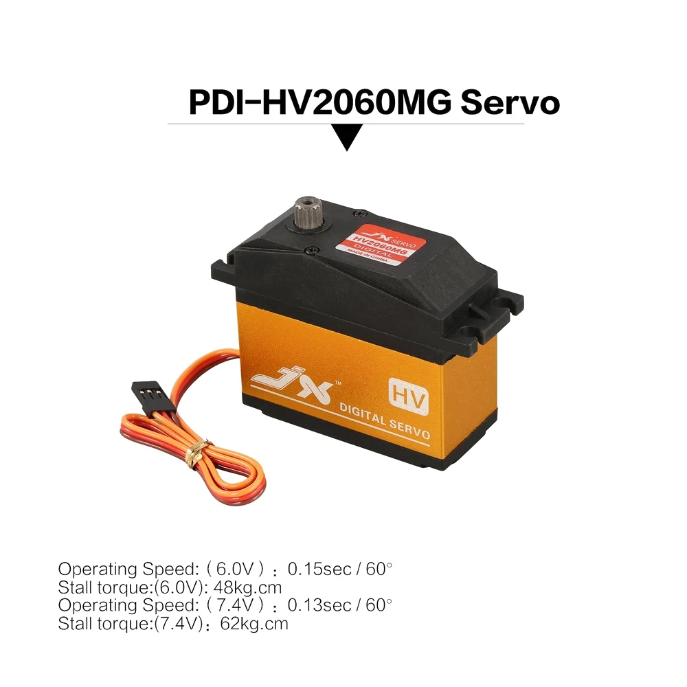 1 шт.. PDI HV2060MG Металл 6 0 В 7 4 0.13sec цифровой HV Servo 62 кг Крутящий момент Aluminums чехол Coreless