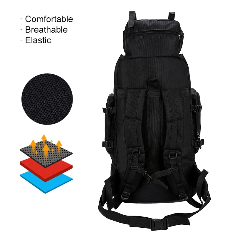 90L открытый рюкзак водонепроницаемый для альпинизма походные рюкзаки сумка