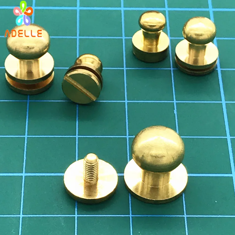 Прочный ремень из кожи и латуни 5/6/7/8/9/10 мм|belt screw|head buttonrivets riveter |