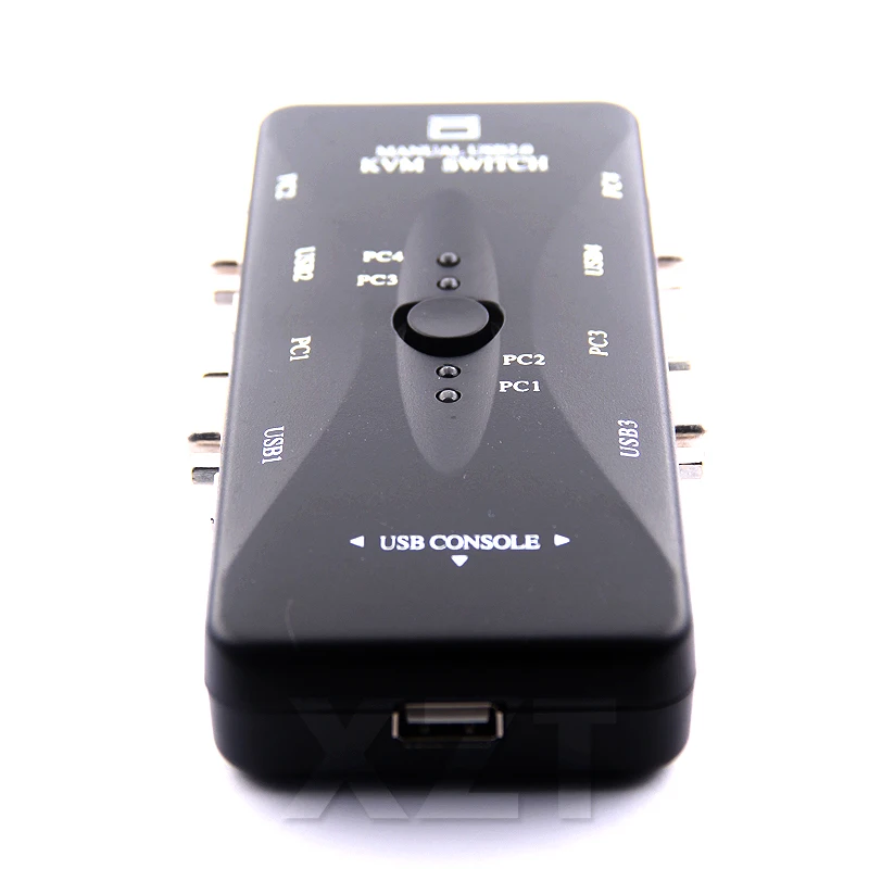 4 порта USB2.0 KVM переключатель VGA печать автоматический монитор разветвитель