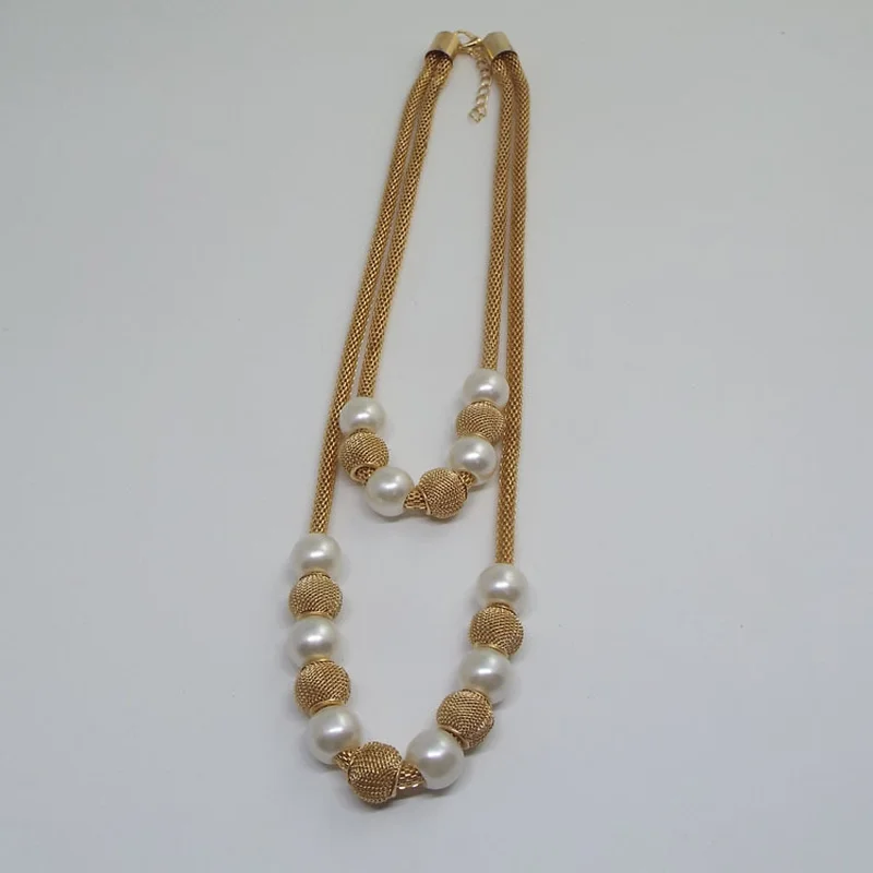 

Maple 2000 New Type Necklace of Double Pearl Ball pearl necklace