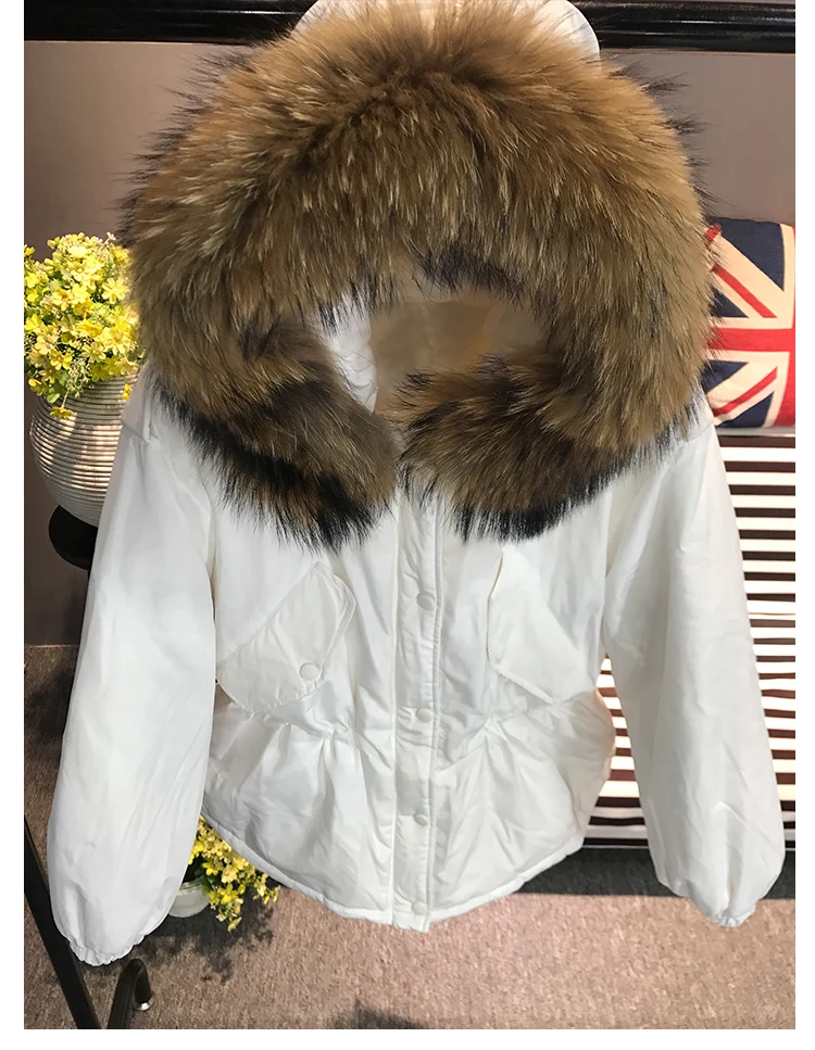 style 11 Пальто с мехом, зимнее пальто, парка для женщин, куртки с большим воротником из натурального меха енота, верхняя одежда с натуральным мехом, manteau femme hiver - Цвет: style 11