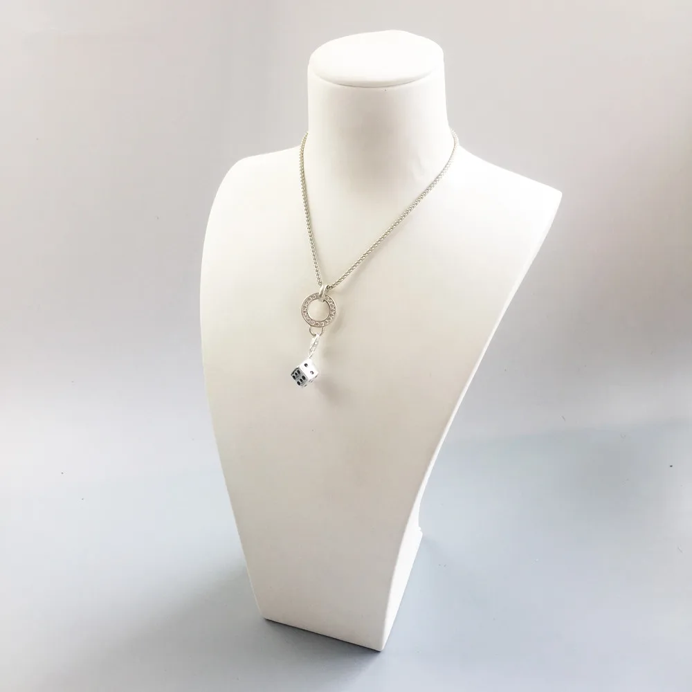 Серебряный Lucky Dice талисманы Подвески Fit Браслет для колье и сумки мода 2019 г. DIY Шарм