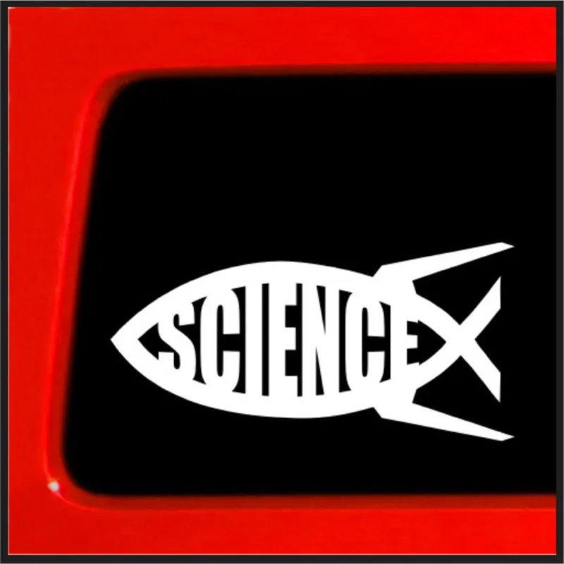 Science Jesus Fish Evolution Darwin виниловая наклейка на машину God Die Cut творение атеист Биг Банг