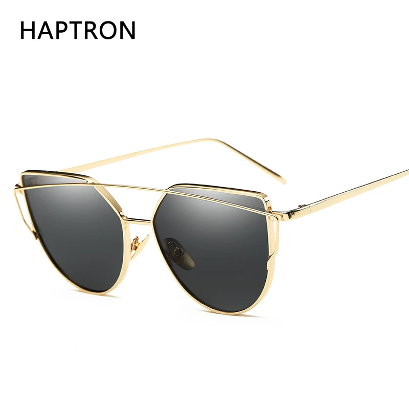 Солнцезащитные очки HAPTRON розовое золото женские Gafas de sol кошачий глаз винтажные