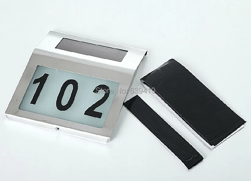 Solar led house number light solar address sign free shipping | Лампы и освещение