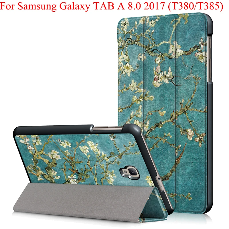 Магнитный чехол книжка с подставкой для Samsung Galaxy Tab A 8 0 2017 защитный планшета T380 T385