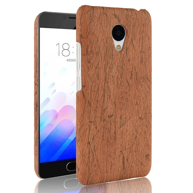 Чехол Suli из кожи для Meizu M3 Mini жесткий чехол с текстурой древесины M 3 Meilan3 рамкой