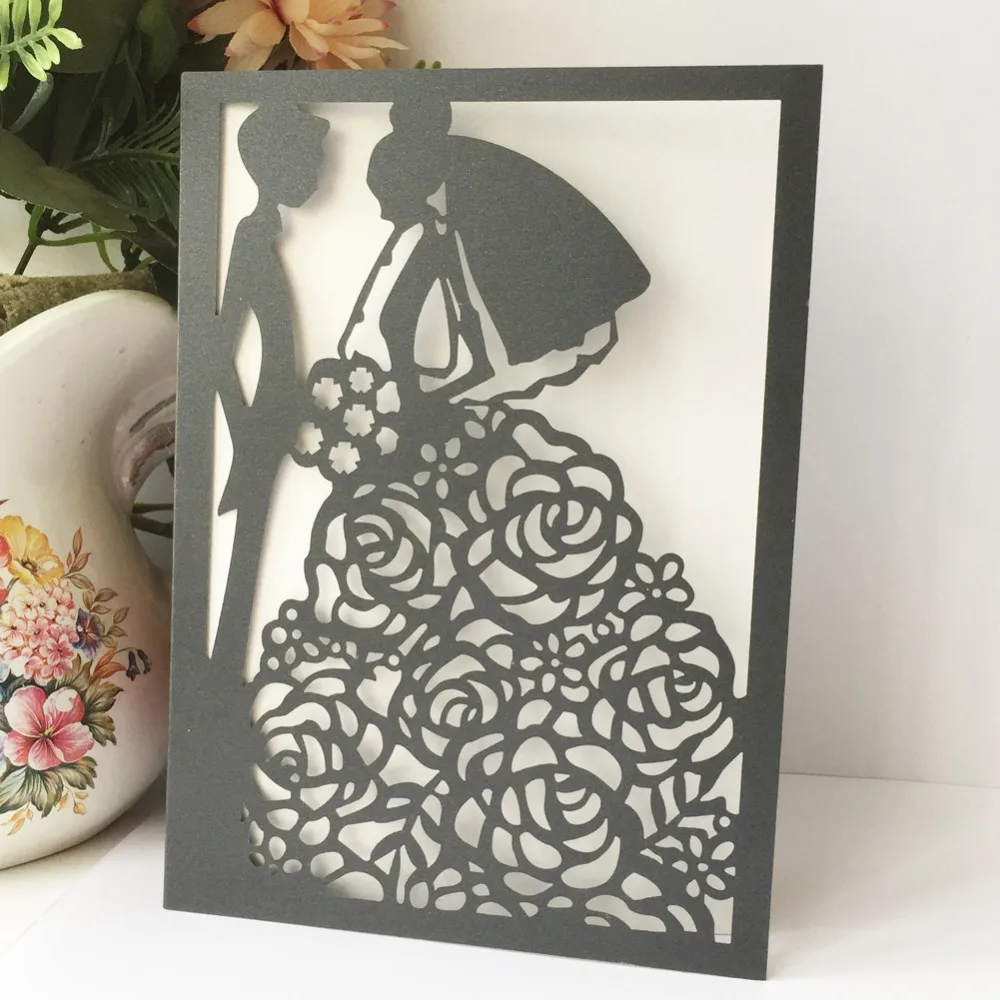 25 шт./лот Happy Lovers брак карты для свадебных приглашений свадьбы помолвки