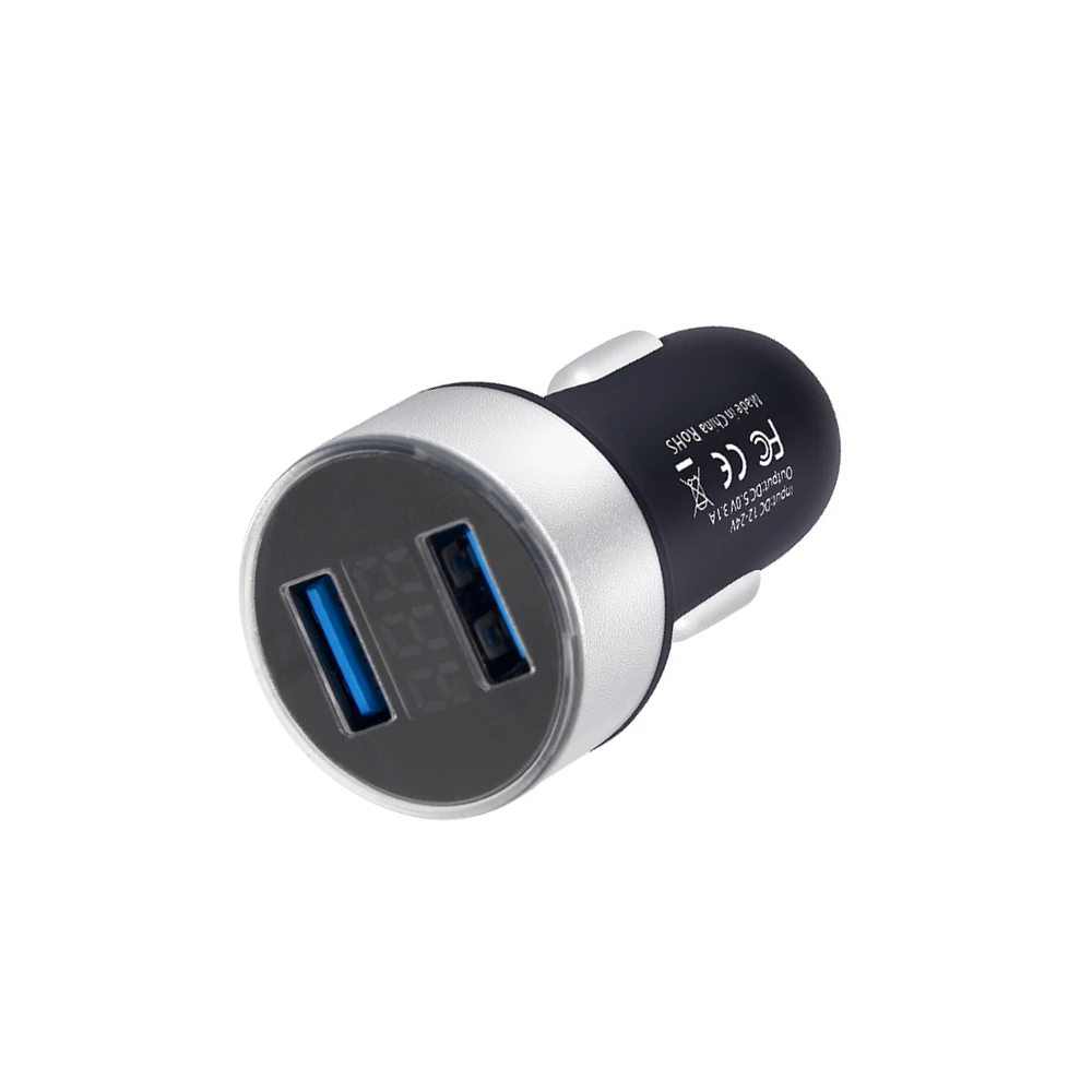 Двойной USB 12V 24V 3.1A мобильный телефон автомобиля Зарядное устройство адаптер
