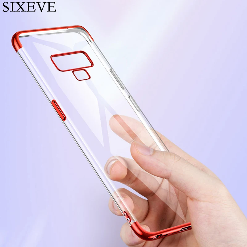 Чехол для samsung Galaxy S6 S7 край S8 S9 S10 E Plus Note 8 9 A8 A7 A6 A5 A3 покрытие Coque силиконовый прозрачный чехол для телефона
