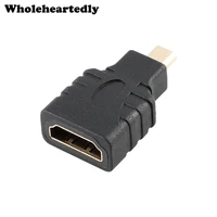 hdmi compatible female to micro hdmi compatible male adapter hd gold plating converter f m type connector for hdmi cable device