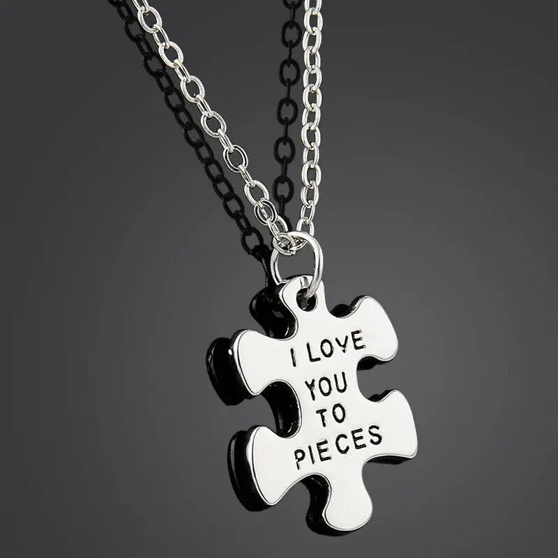 I Love You To Pieces кулон ожерелье цепочка Ювелирные изделия для женщин и мужчин