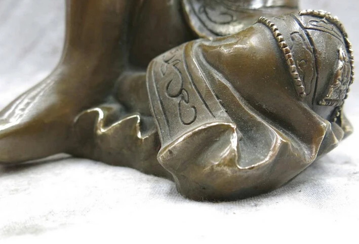 ZSR wholesale factory 10" bronze sculpture China cooper many buddha on the thought Statue | Дом и сад