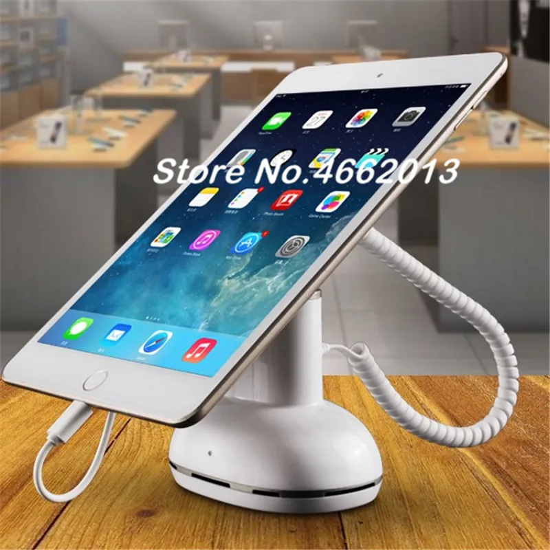 Tablet Anti-theft Display Stand Mobile Phone Alarm Holder Rechargeable Support All Cell Phone and Tablet for iPhone iPad Android