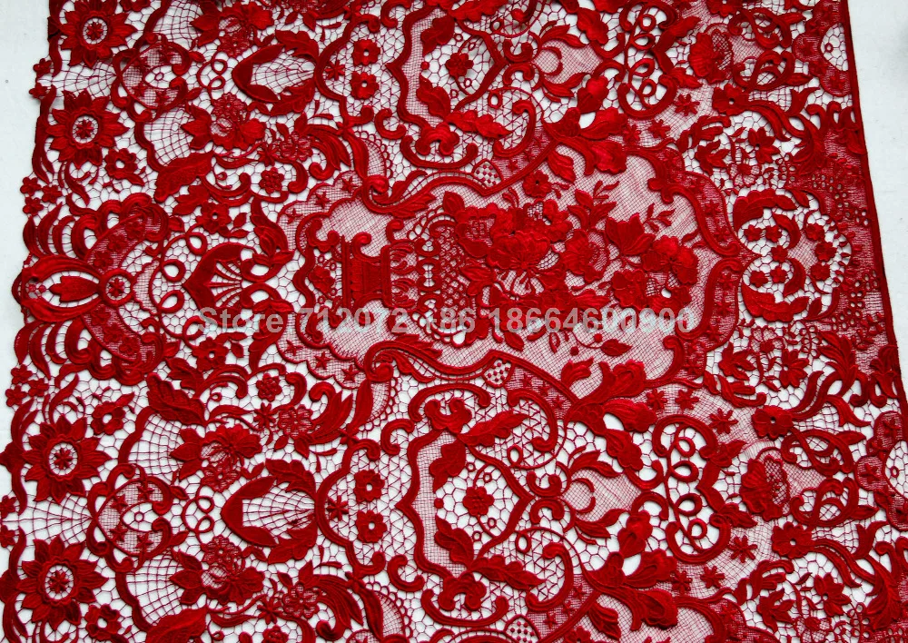 Кружевное платье La Belleza белое/синее/Красное/винное с вышивкой|wine lace fabric|fashion fabriclace