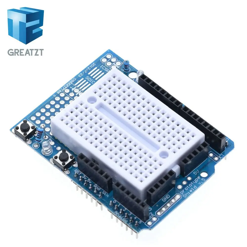 GREATZT 1 шт. UNO ProtoShield Прототип плата расширения с SYB 170 мини Макет основе для ARDUINO - Фото №1