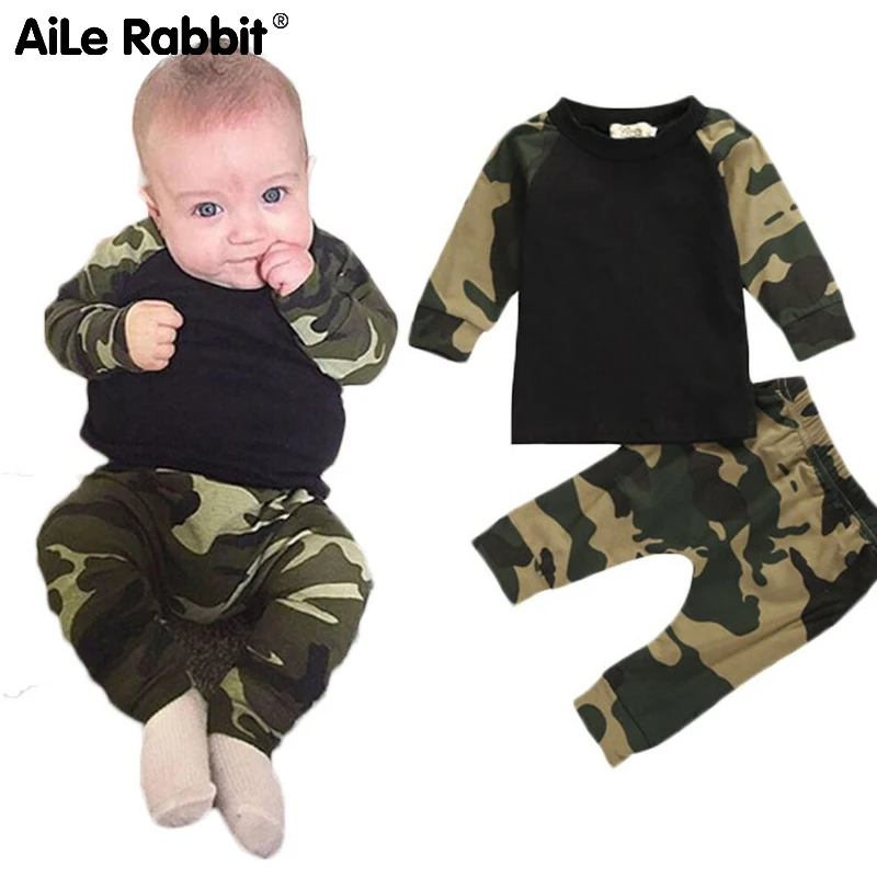 AiLe Rabbit/Новинка сезон весна-осень камуфляжная Повседневная футболка для