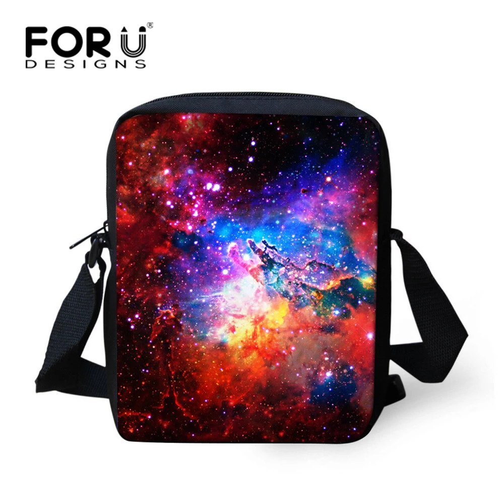 Миниатюрная Детская сумка FORUDESIGNS, школьный ранец для девочек-подростков с изображением Галактики, звезды, Вселенной, космоса, маленькие жен...