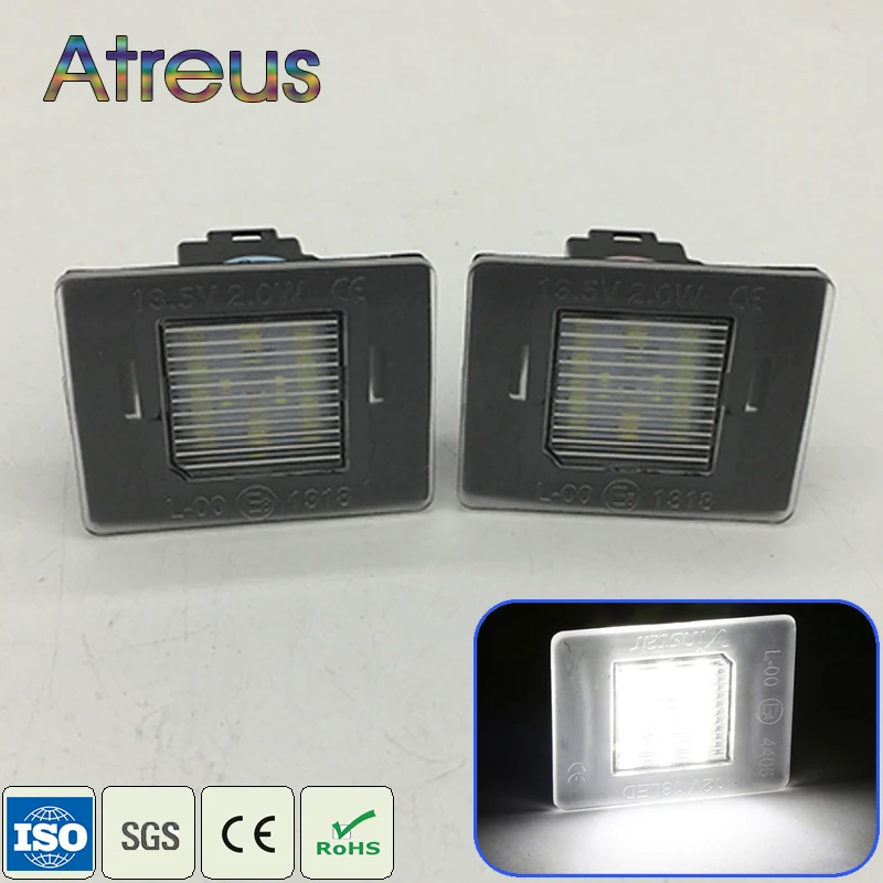 Atreus 1 комплект Автомобильный светодиодный фонарь для номерного знака 12 В белый