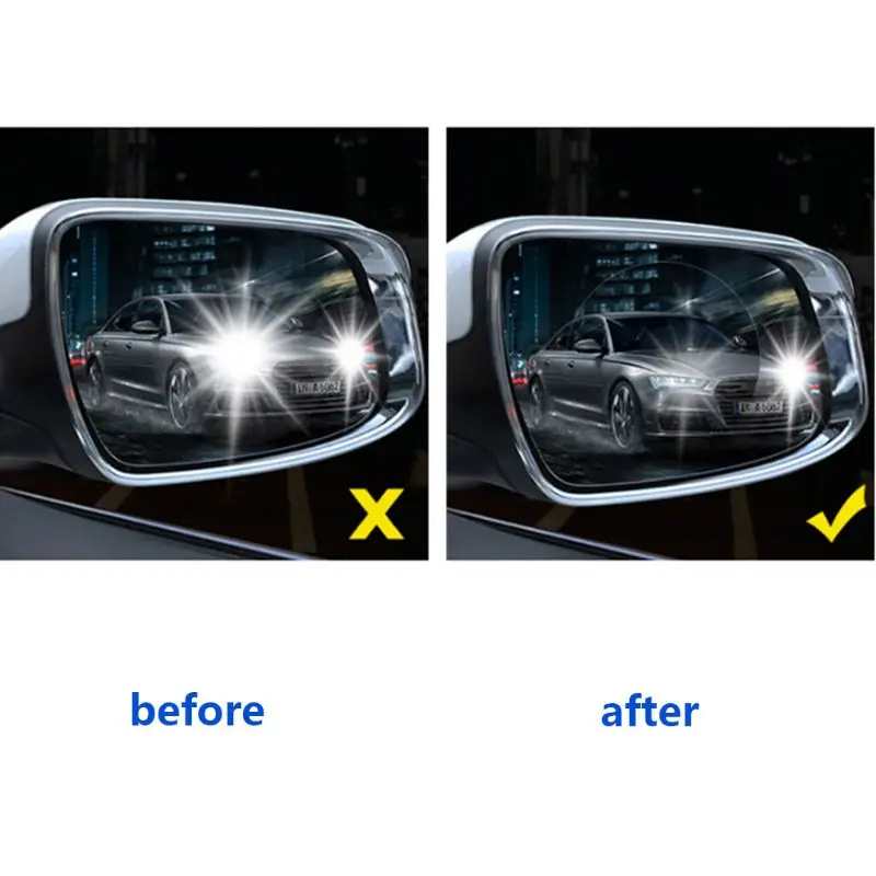 2 шт. Автомобильное зеркало заднего вида защитная пленка анти-туман окно