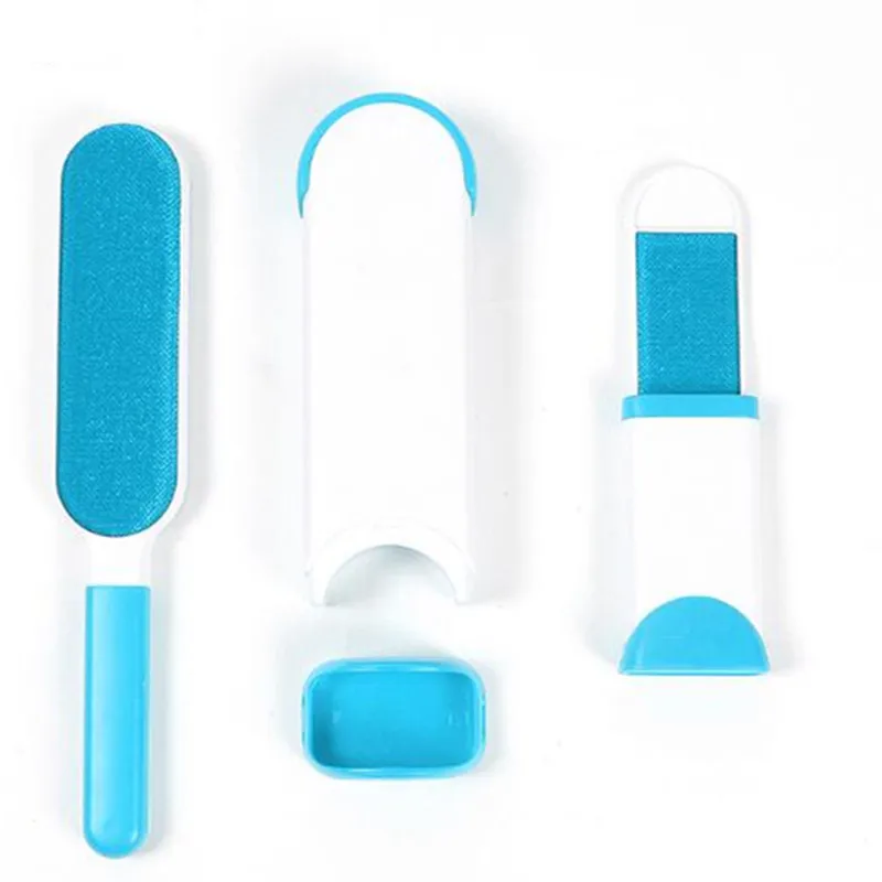 light blue KEMISIDI щетка для удаления волос для домашних собак расчески для домашних животных, кошек, собак, расчески для дивана, кровати, простыни, портативная дорожная Бытовая Чистящая Щетка - Цвет: light blue
