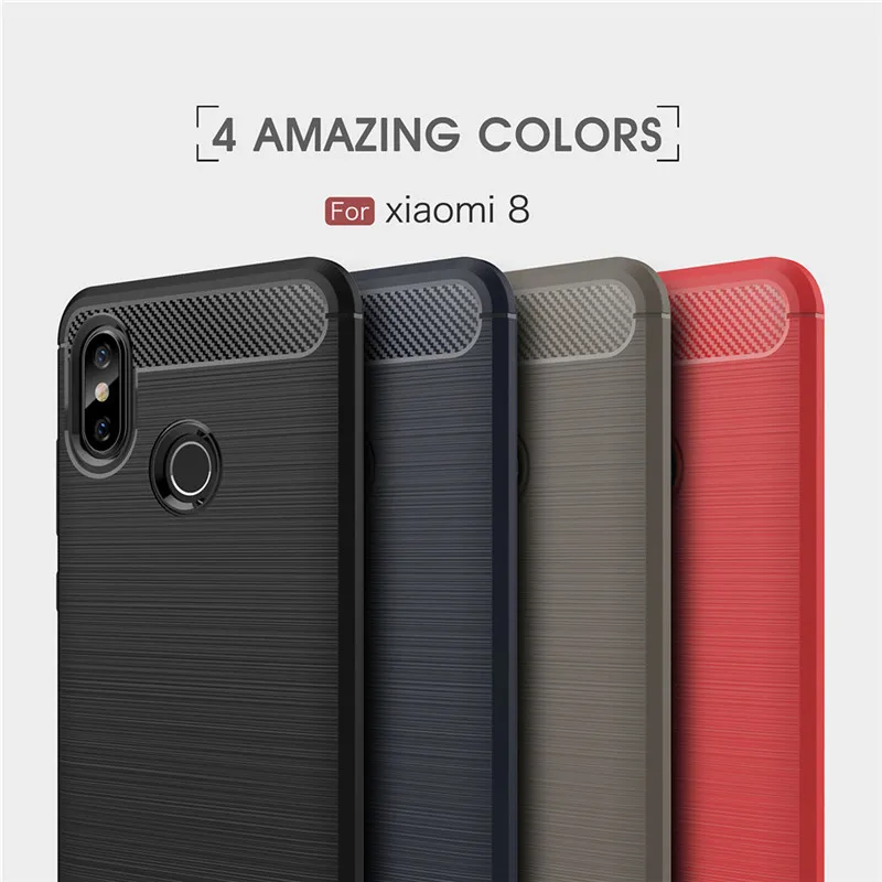 Чехол для Xiaomi Mi 8 SE роскошный противоударный чехол Мягкий ТПУ силиконовый задней