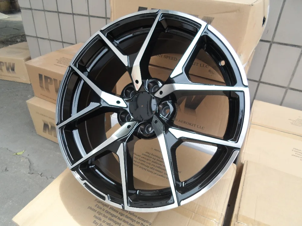 18 &quotчерный MACHIEN лицо колеса Диски Подходит BENZ E430 E420 E200 SL350 SL600 W838 | Автомобили и