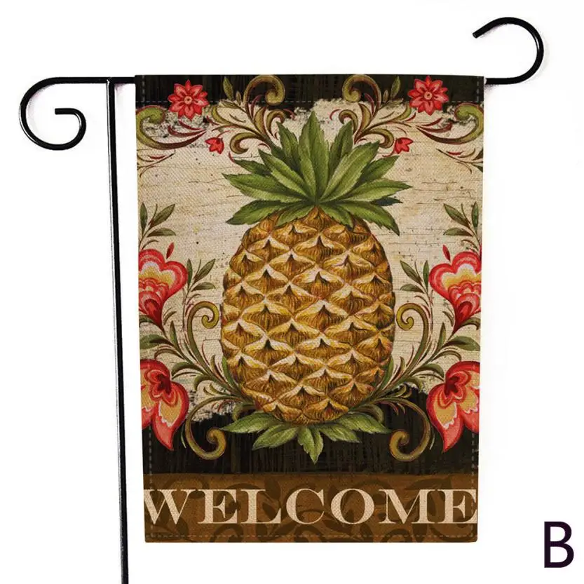 B Сад флаг Крытый Открытый Home Decor письма цветы флаг JANE1 - Цвет: B