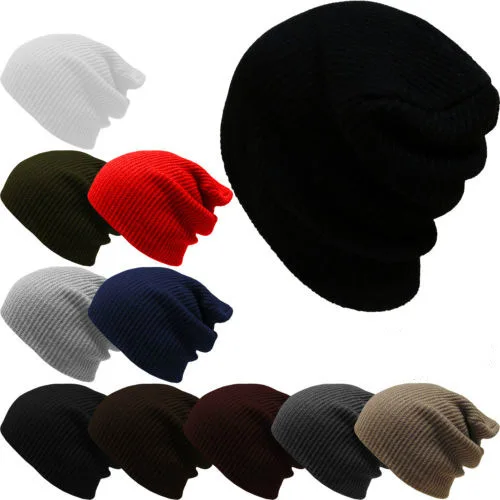 Hot Sale New Winter Hat For Men Skullies Beanies Women Fashion Warm Cap Unisex Elasticity Knit Beanie Hats Drop Shipping | Аксессуары