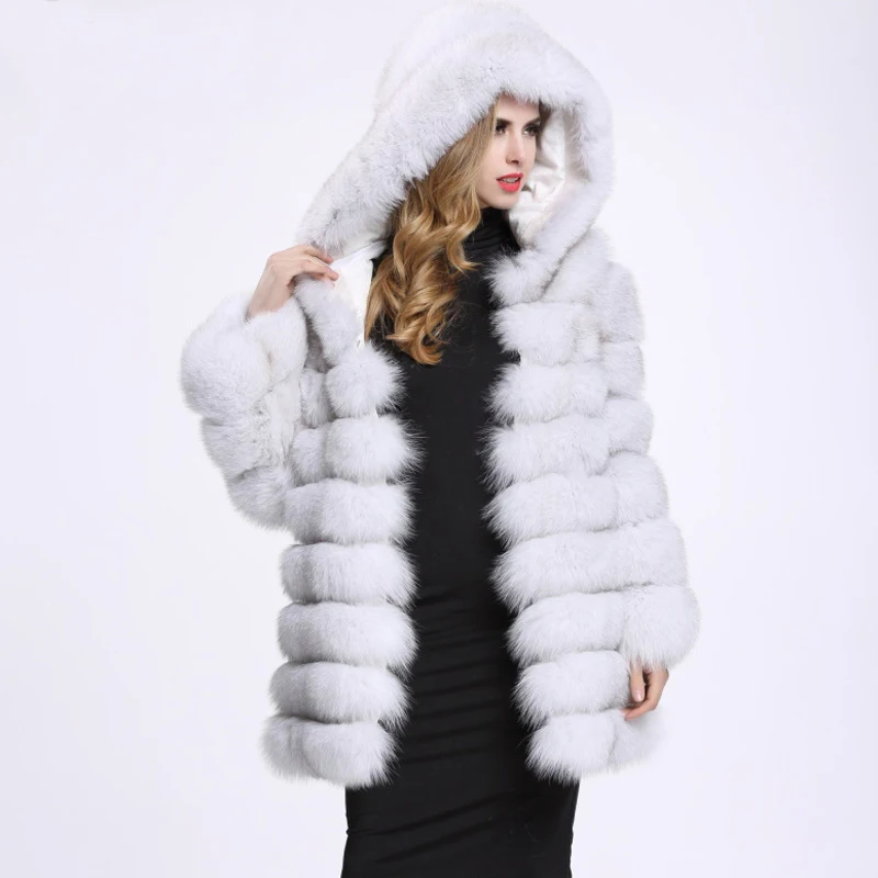 ZADORIN Winter Luxury Faux Mink Fur Coat Hooded Women Thick Warm Fluffy Faux Fur Jacket Ladies Coats Black Pink Fur Pele