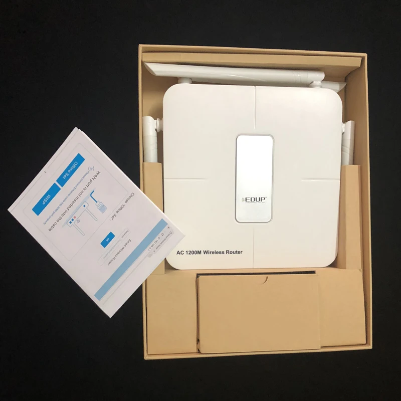 Новые 4 антенны длинный диапазон AC1200 двухдиапазонный 2,4G/5G беспроводной wifi умный маршрутизатор модем с управлением приложением сильный сигнал