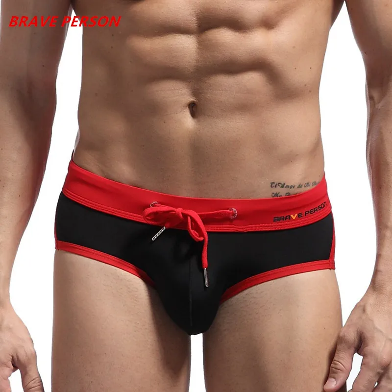 Бренд хит мужские сексуальные купальные костюмы плавки с низкой посадкой шорты