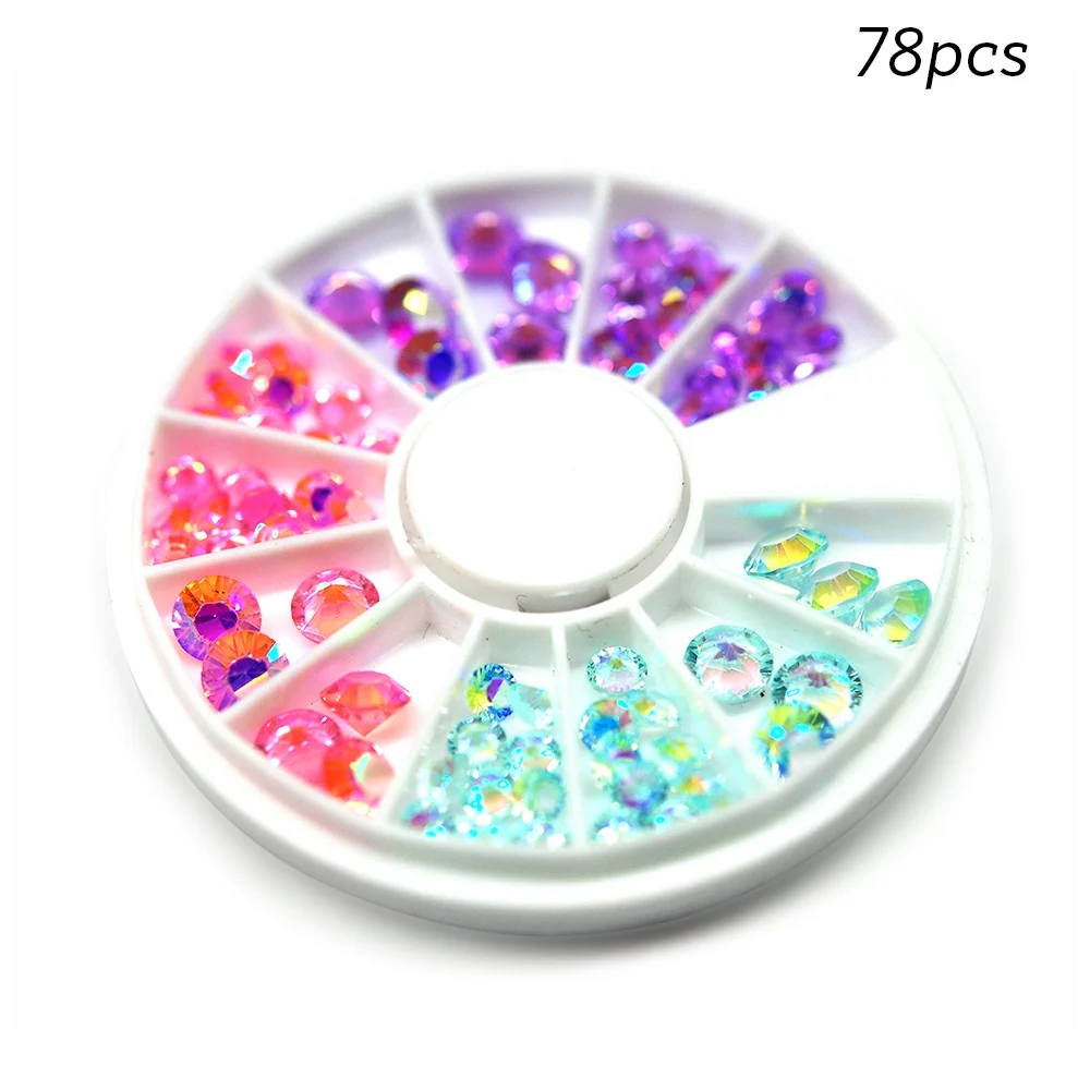 Стразы для ногтей Rolabling Star Rainbow Diamond, акриловые украшения, аксессуары для ногтей, маникюрные Стразы - Цвет: 81