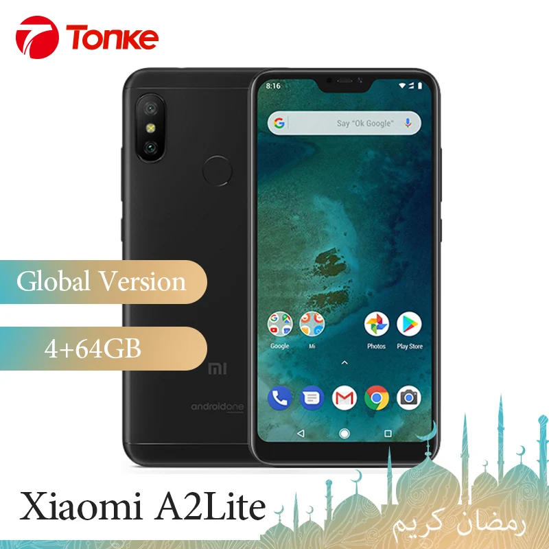 Глобальная версия Xiaomi Mi A2 Lite 64 Гб ПЗУ 4 ОЗУ Смартфон Snapdragon 625 Восьмиядерный 5 84 &quot19:9