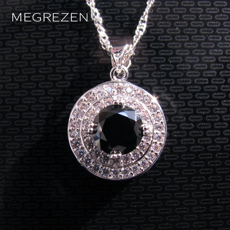 Женское Ожерелье с кристаллами подвеска черно-белое украшение женское