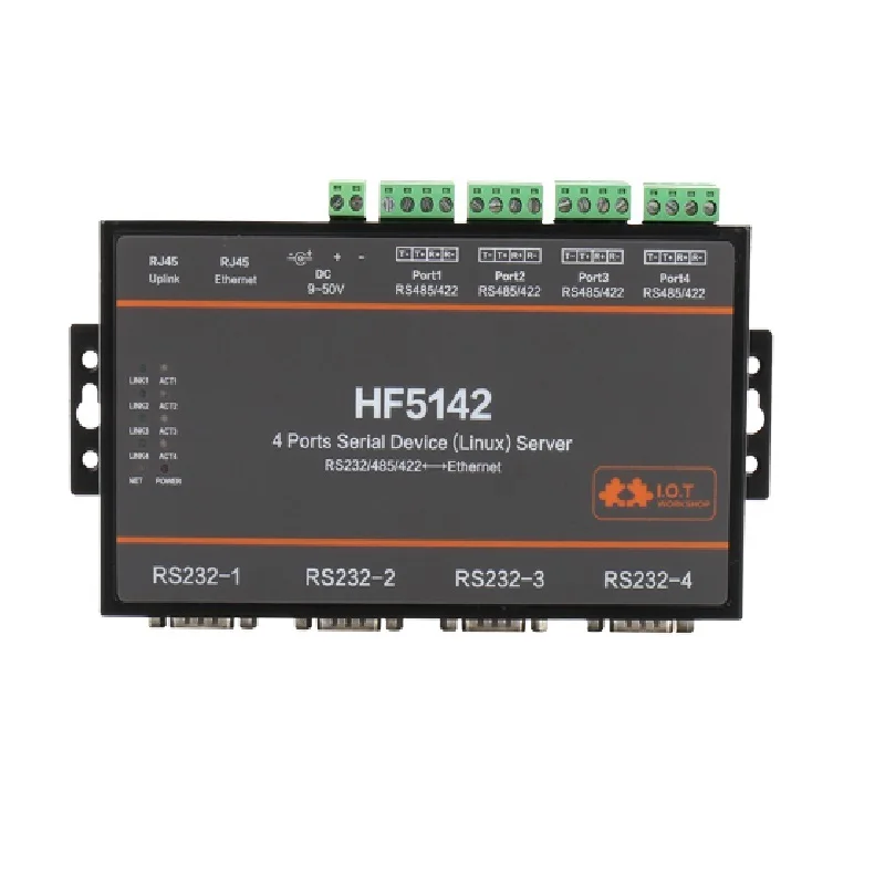Bestellen 4 Ports Serielle Gerät Linux Server RS232/RS485/RS422 Gehen Zu Ethernet