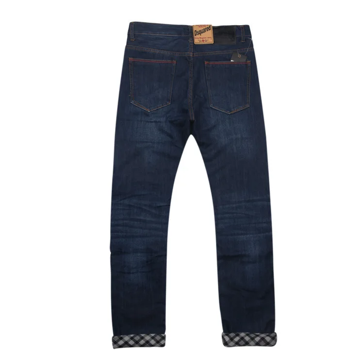 2015 Fashion Denim long Jeans Men Famous Brand hole fashion Slim Straight Ripped for | Мужская одежда