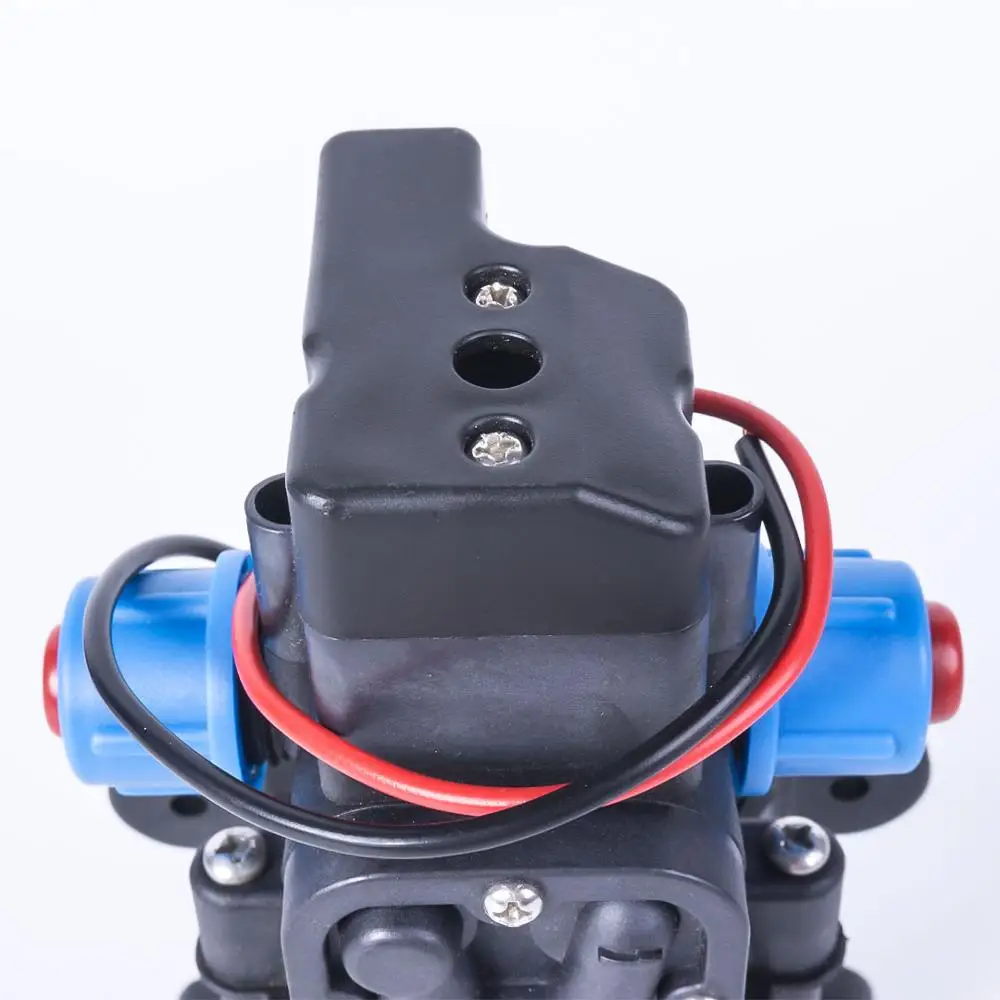 Мини DC 12V 15W 130PSI 5L/мин водяной мембранный насос высокого давления самовсасывающий
