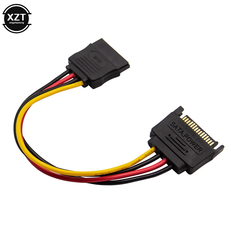 1 шт. 20 см 15pin Штекерный к женскому SATA жесткий диск удлинитель питания кабель Sata M F