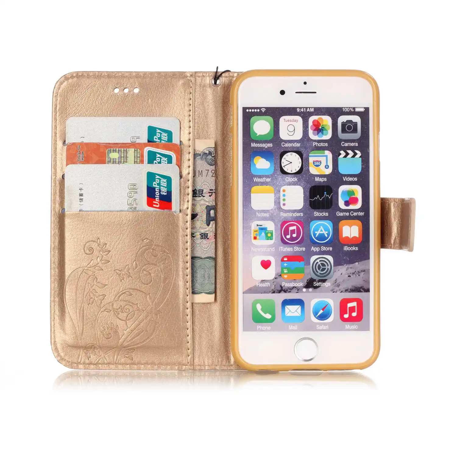 Кошелек Случаи Роскошные Книга Стиль Кожа Флип Чехол Крышка коке Для iphone 6 s 7 плюс