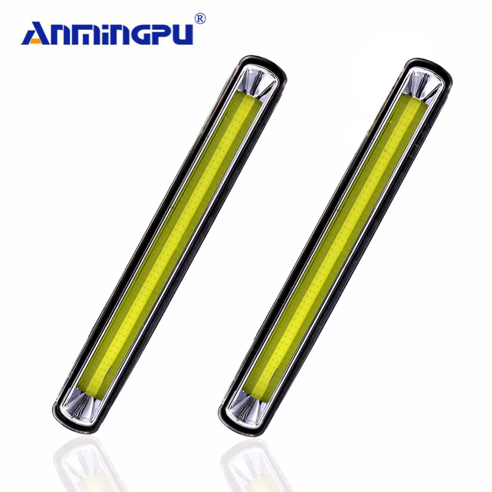 ANMINGPU 2pcs Car Light Assembly 12V DRL Led Daytime Running Daylight Lamp Day Cob for Toyota Corolla/ford Focus | Автомобили и