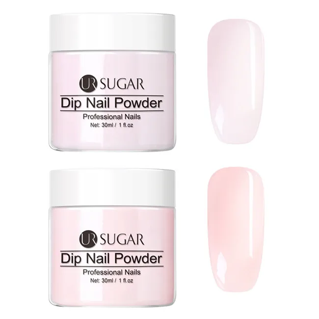 2Pcs Set 2 Ur Sugar 30 мл голографические окунания порошки для ногтей градиент Dip блеск французский порошок украшения натуральный сухой без лампы - Цвет: 2Pcs Set 2