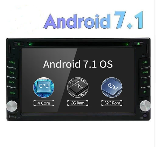 2 Din 6 ''Android 7 1 Универсальный Автомобильный dvd плеер четырехъядерный Bluetooth