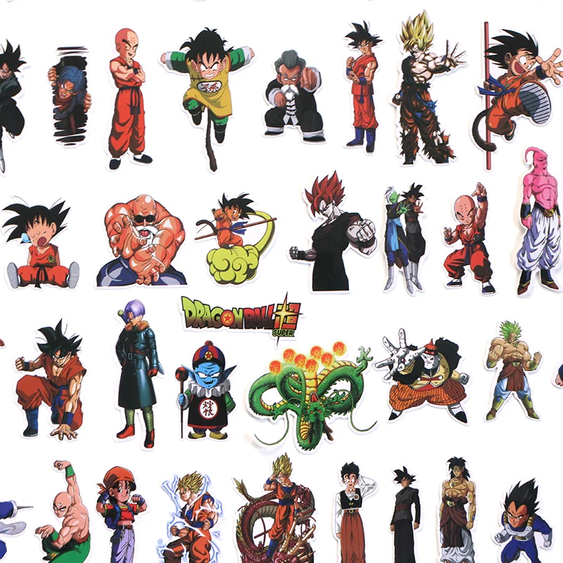 56 шт. Dragon ball Дети Забавный мультфильм DIY Скрапбукинг альбом багаж ноутбук мотоцикл ноутбук трафарет Водонепроницаемая наклейка E0055