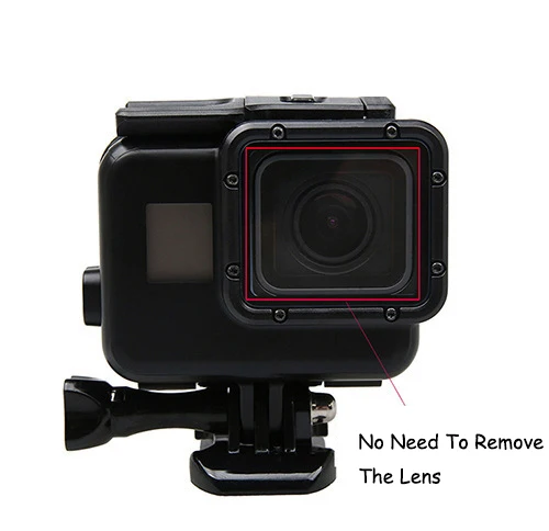45M Underwater Waterproof Case Diving Housing + Touch Back Door Mount Black Color for GoPro Hero 5 6 7 Go Pro Accessories | Электроника