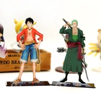 one piece luffy zoro acrylic stand figure model double side plate holder cake topper anime japanese cool toy